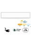 ECO UGR19 Back-Lit LED Paneel 150x18cm, 32w, 4000 Lumen (125 Lm/W), Color Switch (3000/4000/6000K), Flikkervrije LED Driver, Stekkerklaar, 3 Jaar Garantie