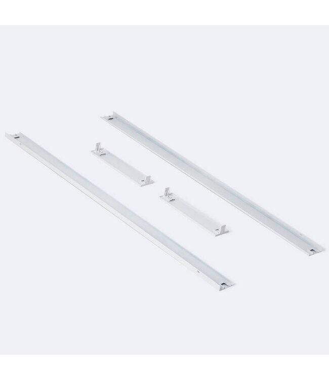 Opbouwframe Wit - 150x18x6,8cm - Voor ECO en Flat Panelen