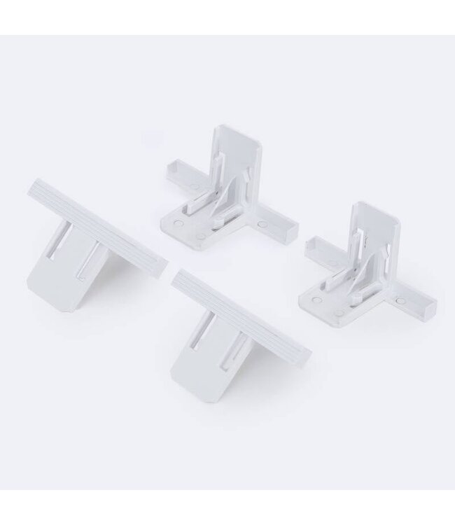 Opbouwframe Wit - 150x19x6,8cm - Voor Flat Panelen