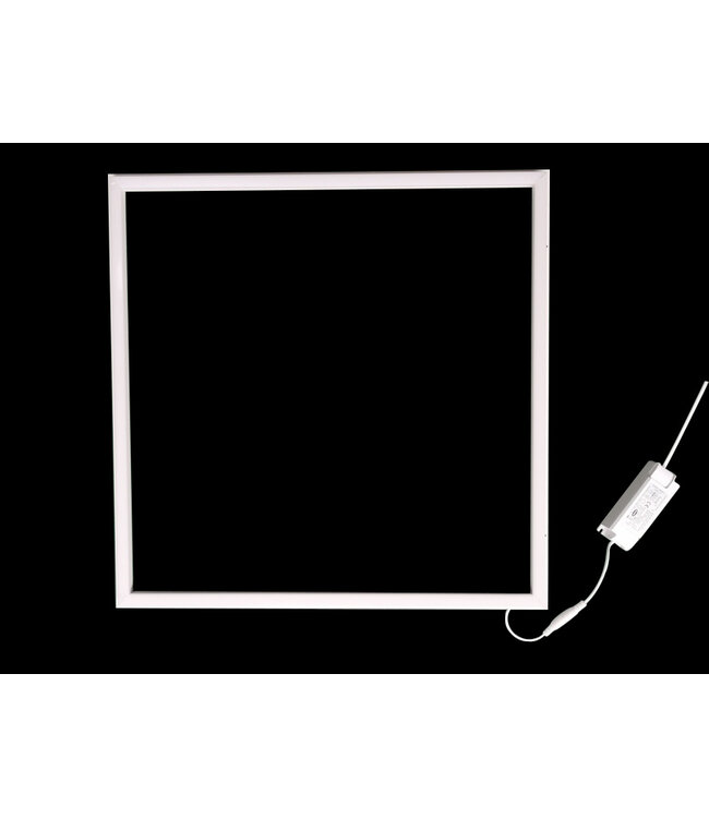 ECO Frame LED Paneel 60x60cm Wit, 36w, 3600 Lumen (100lm/w), Color Switch (3000/4000/6000K), Flikkervrije Driver, Stekkerklaar, 3 Jaar Garantie