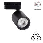1 Fase Rail Spot Mal, 10w, 1000 Lumen, Dimbaar, Lichthoek:15 graden, Zwart, 2 Jaar garantie