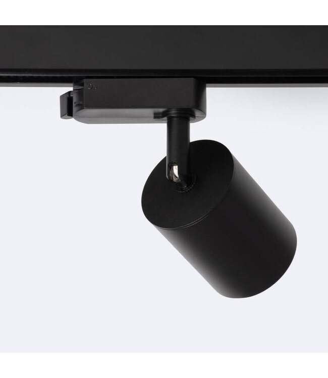 1 Fase Rail Spot Mal, 10w, 1000 Lumen, Dimbaar, Lichthoek:15 graden, Zwart, 2 Jaar garantie