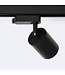 1 Fase Rail Spot Mal, 10w, 1000 Lumen, Dimbaar, Lichthoek:15 graden, Zwart, 2 Jaar garantie