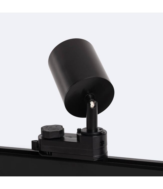 3 Fase Rail Spot Mal, 10w, 1000 Lumen, Dimbaar, Lichthoek:15 graden, Zwart, 2 Jaar garantie