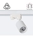 3 Fase Rail Spot Mal, 10w, 1000 Lumen, Dimbaar, Lichthoek:15 graden, Wit, 2 Jaar garantie