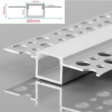 Stuc Aluminium Led Strip Profiel tot 15mm LED Strips | ALU | 20x9mm | Per 2 Meter