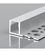 Stuc Aluminium Led Strip Profiel Hoek - Enkel Vin tot 10mm LED Strips | ALU | 12x11mm | Per 2 Meter