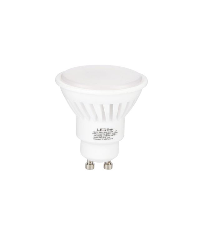 PRIME GU10 LED Spot 10w, 1250 Lumen (125lm/w), 2700K Warm Wit, Keramiek Body, Dimbaar, Lichthoek: 120°, 3 Jaar Garantie