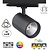 3 Fase LED Rail Spot Koker, TRIAC-Dimbaar,  Wattage switch: 10/20/30w,  CCT-Switch, 950 tot 2850 lumen, CRI>90, Zwarte Behuizing , 3 Jaar Garantie