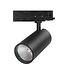 Reserveer: 3 Fase LED Rail Spot ROS Koker, TRIAC-Dimbaar,  Wattage switch: 10/20/30w,  CCT-Switch, 950 tot 2850 lumen, CRI>90, Zwarte Behuizing , 3 Jaar Garantie