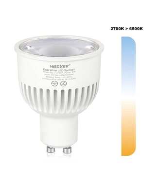 MiBoxer GU10 LED Spot 6w CCT, Wifi/RF, 550 Lumen, 2 Jaar Garantie