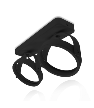 Opbouw armatuur AR111 met 2x GU10 Fitting, Zwartkleurige behuizing