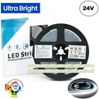 High Lumen Led Strip ROL 5 Meter, 24w/m, 320 led/m, 6500K Daglicht Wit, 3155Lm/m (130lm/w), 24v, CRI90, IP20, 10mm, 3 Jaar garantie