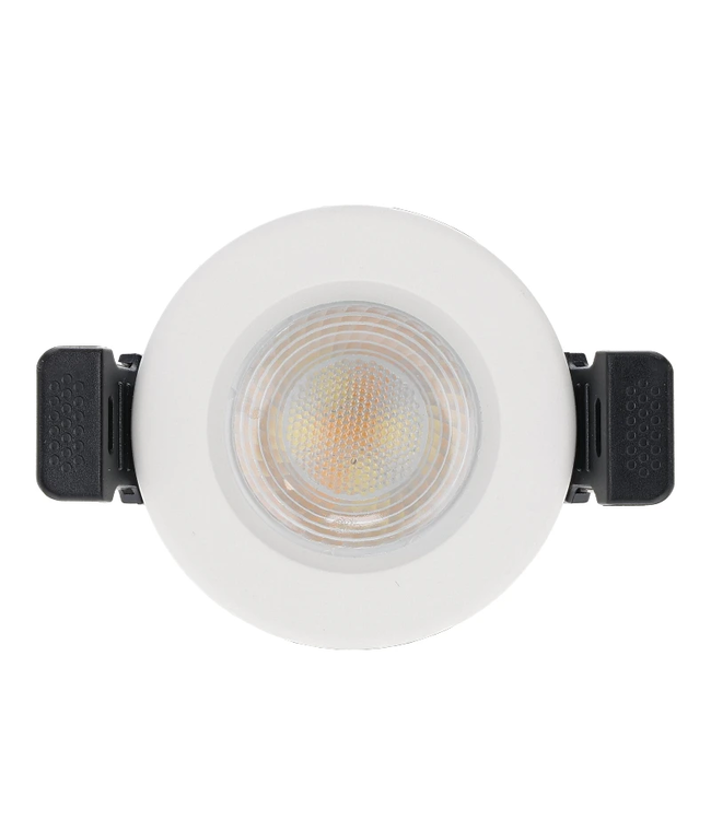 Inbouw LED Spot 4w Mini, 380 Lumen, CCT Switch (2700K/3000K/4000K/5700K), IP65, Dimbaar, Wit Armatuur, Gatmaat 40-45mm, 2 Jaar Garantie