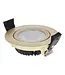 Inbouw LED Spot 5/7w Luxe, 475/665 Lumen, CCT + DimToWarm Switch (2300K/3000K/4000K + Dim To Warm), Kantelbaar, IP65, Dimbaar, Messing Armatuur, Gatmaat 70mm, 3 Jaar Garantie