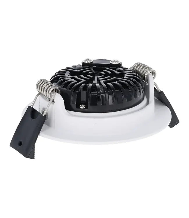 Inbouw LED Spot 5/7w Luxe, 475/665 Lumen, CCT (2700K/3000K/4000K), Kantelbaar, IP65, Dimbaar, Wit Armatuur, Gatmaat 70mm, 3 Jaar Garantie