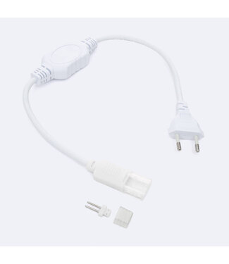 Gelijkrichter Aansluitsnoer voor éénkleurige Lichtslang 220v, IP65, Maximaal 200w/20 meter