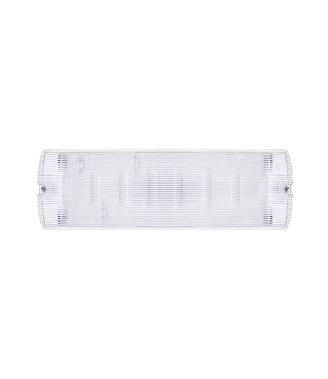 Opbouw LED Bulkhead Noodverlichting 4,5w, 250 Lumen / 160 Lumen Nood, 4000K Neutraal Wit, IP65, Met pijlaanduiding, 3 Jaar garantie