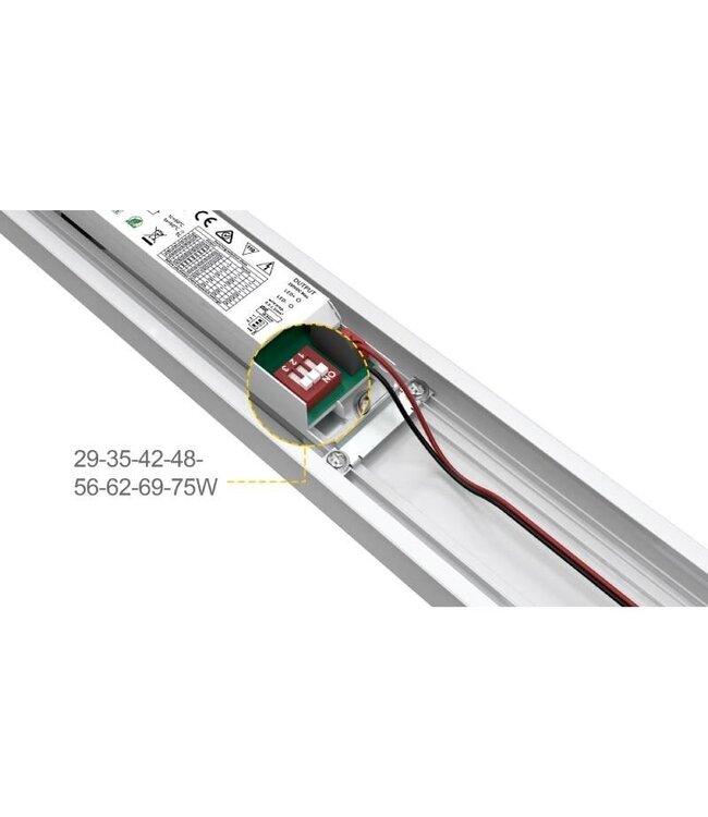 Universele Trunk LED Lichtlijn JPT 150cm | CCT- Switch | Wattage Switch 29-75 Watt | 5220 - 13500 Lumen | 30 Graden lichthoek | 5 Jaar Garantie