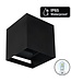 Wandlamp Cube met G9 Fitting, P65, Zwart