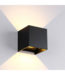 Wandlamp Cube met G9 Fitting, P65, Zwart