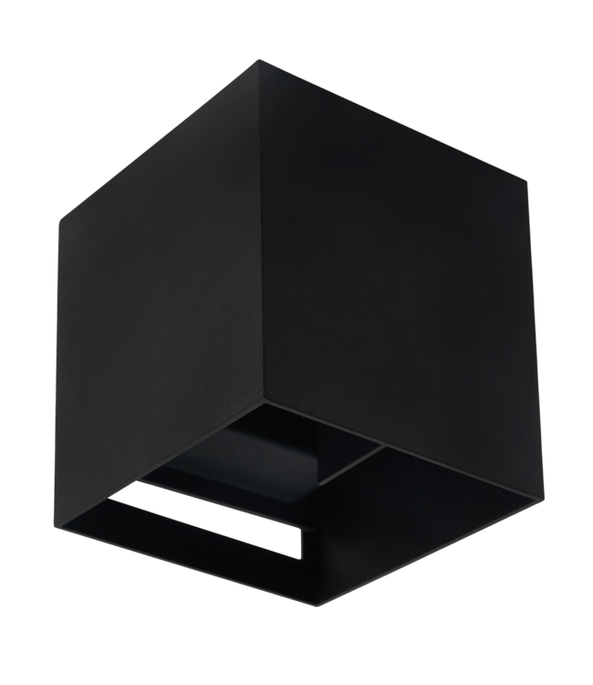 Wandlamp Cube met G9 Fitting, P65, Zwart