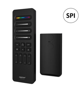 Miboxer C9 SPI Afstandsbediening Zwart - Mono/CCT/RGB/RGBW/RGBCCT - Geschikt voor controllers: SPIW5 / SPIR5/ SPIB5