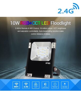 MiBoxer Floodlight 10w RGB + CCT, 2.4Ghz, 750Lumen, IP65, 2 Jaar Garantie - FUTT05