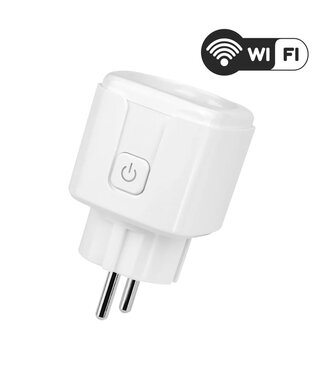 Miboxer Smart Wifi EU Stekker Plug - 16A - Aan/uitschakelaar met stroomverbruik statistieken - Wit -  SWE01