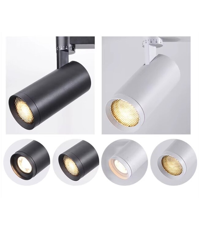 Anti-Verblinding Honinggraat Filter voor LED Spots - Diameter 45mm - Geschikt voor Rail spot artikel PFL2444