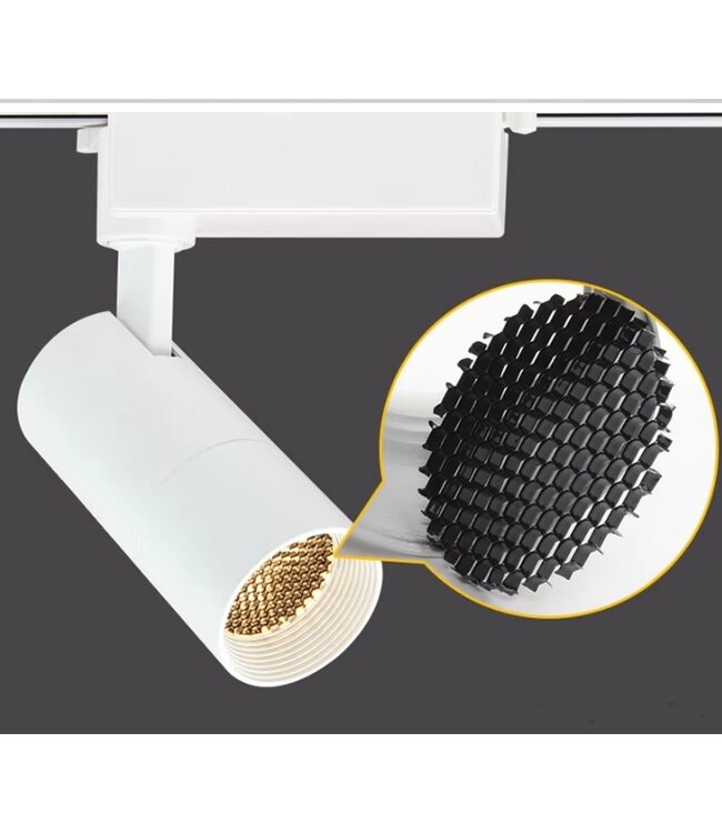 Anti-Verblinding Honinggraat Filter voor LED Spots - Diameter 45mm - Geschikt voor Rail spot artikel PFL2444