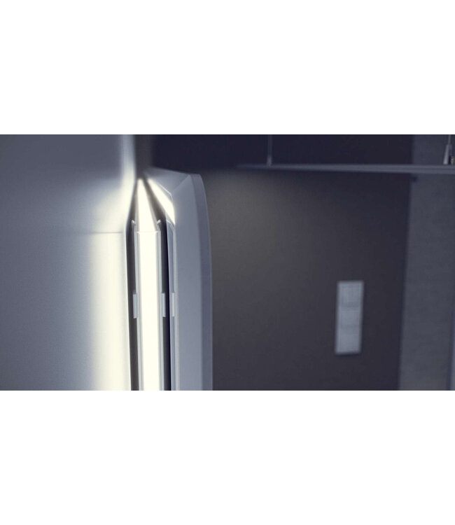 Standaard Aluminium Led Strip Profiel  Norman | INOX |  16x9,3mm | Tot 2 Meter leverbaar