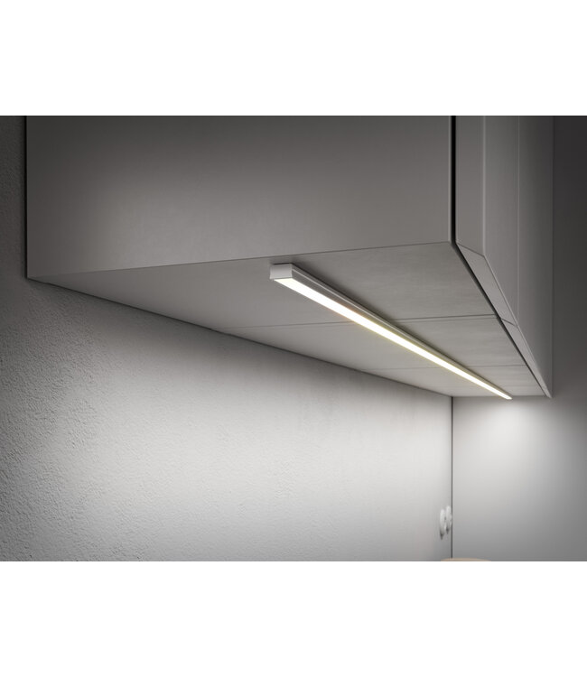 Standaard Aluminium Led Strip Profiel  Norman | INOX |  16x9,3mm | Tot 2 Meter leverbaar