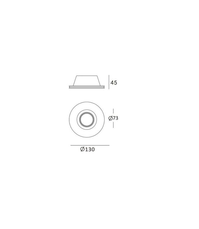 Trimless Inbouw Spot Armatuur | GIPS | 130mm Gatmaat | Geschikt voor pleisterwerk | 50mm LED Spots