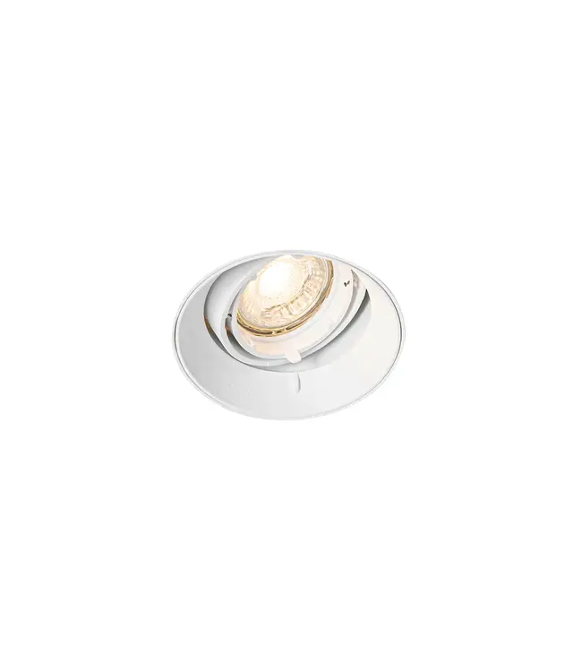 Trimless Inbouw Spot Armatuur Modern WIT | Aluminium | 96mm Gatmaat | Geschikt voor pleisterwerk | 50mm LED Spots
