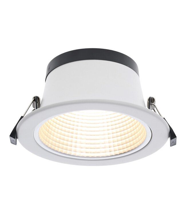 Led Downlighter Luxe met Wattageswitch 6/8/10/12w, CCT Switch 2700/3000/4000/5700K, 660-1320 Lumen, gatmaat Ø120-140mm, UGR19, 3 Jaar Garantie