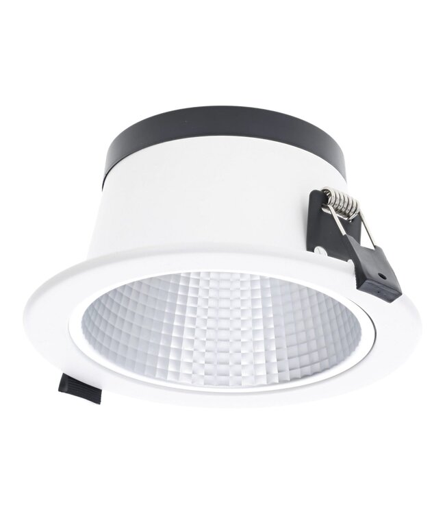 Led Downlighter Luxe met Wattageswitch 6/8/10/12w, CCT Switch 2700/3000/4000/5700K, 660-1320 Lumen, gatmaat Ø120-140mm, UGR19, 3 Jaar Garantie