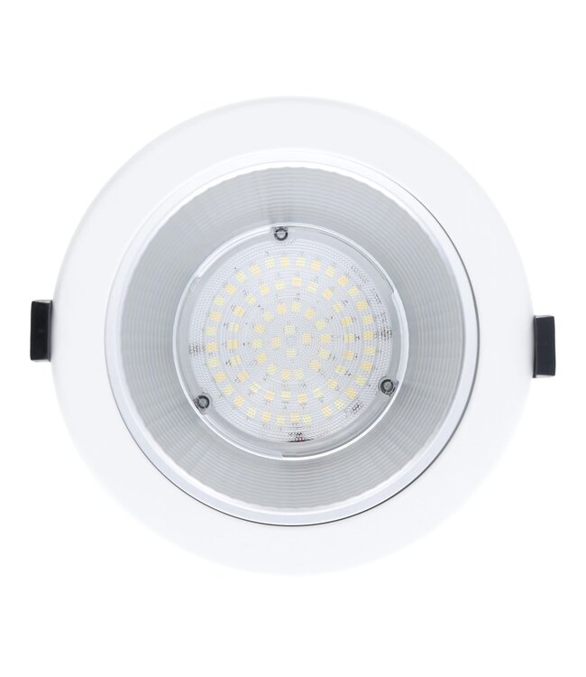 Led Downlighter Luxe met Wattageswitch 6/8/10/12w, CCT Switch 2700/3000/4000/5700K, 660-1320 Lumen, gatmaat Ø120-140mm, UGR19, 3 Jaar Garantie