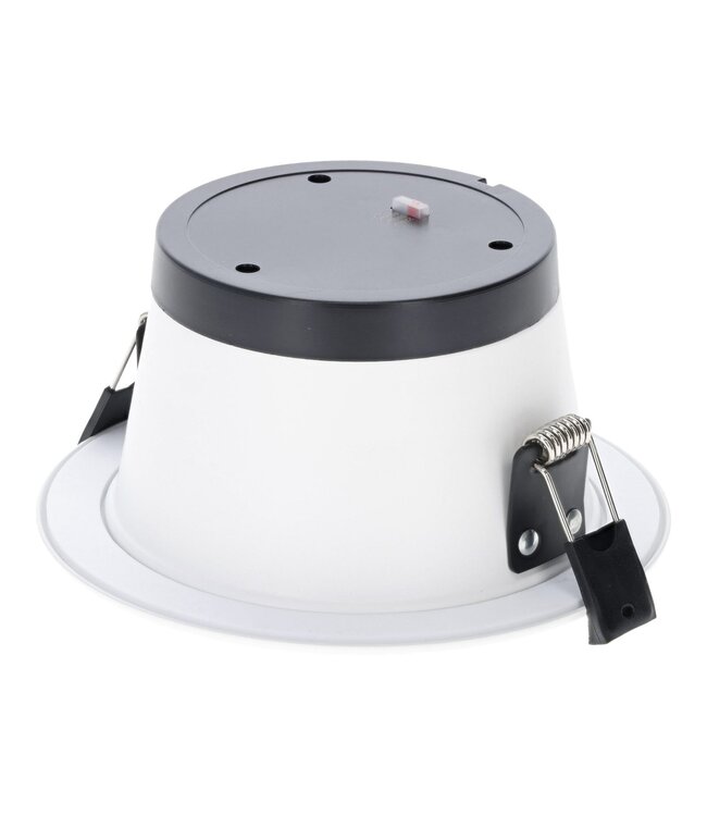 Led Downlighter Luxe met Wattageswitch 6/8/10/12w, CCT Switch 2700/3000/4000/5700K, 660-1320 Lumen, gatmaat Ø120-140mm, UGR19, 3 Jaar Garantie