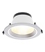 Led Downlighter Luxe met Wattageswitch 12/14/16/18w, CCT Switch 2700/3000/4000/5700K, 1320-1980 Lumen, gatmaat Ø145-170mm, UGR19, 3 Jaar Garantie