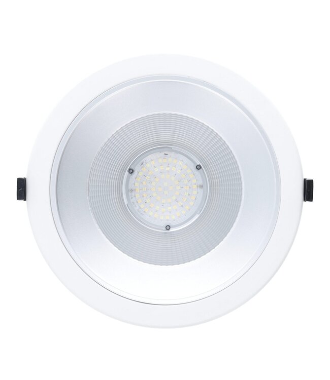 Led Downlighter Luxe met Wattageswitch 15/20/25/30w, CCT Switch 2700/3000/4000/5700K, 1650-3300 Lumen, gatmaat Ø185-220mm, UGR19, 3 Jaar Garantie