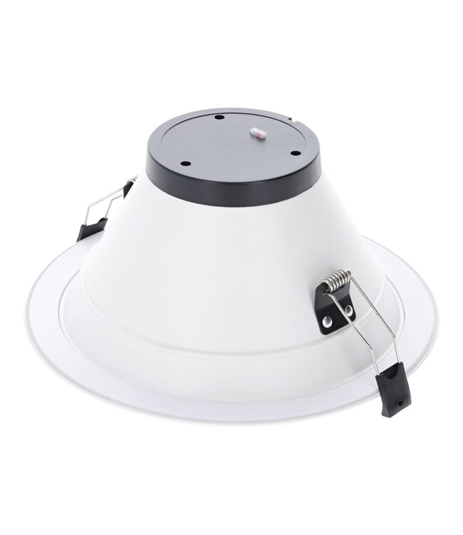 Led Downlighter Luxe met Wattageswitch 15/20/25/30w, CCT Switch 2700/3000/4000/5700K, 1650-3300 Lumen, gatmaat Ø185-220mm, UGR19, 3 Jaar Garantie