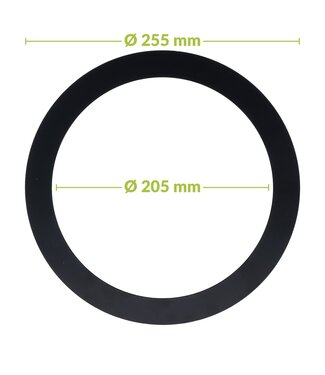 Verloopring | Zwart | Ø205-255mm