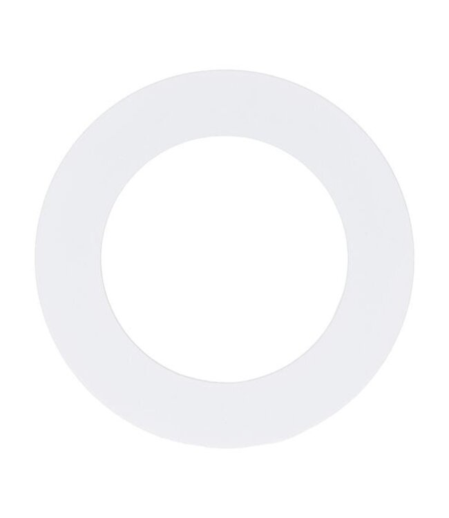 Reserveer: Verloopring | Wit | Ø75-122mm | Metaal