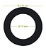 Reserveer: Verloopring | Zwart | Ø75-122mm | Metaal