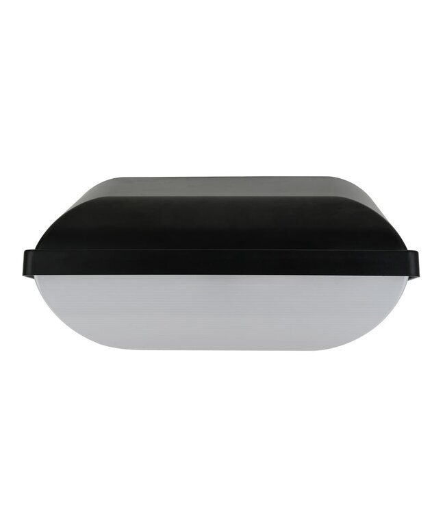 GLW LED Portieklamp ZWART, Wattage switch 5/7/8/10w , 450-900 Lumen, Color Switch (3000/4000/6000K), IP66, IK10, Optioneel: Sensor, 3 Jaar Garantie