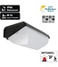 GLW LED Portieklamp ZWART, Wattage switch 5/7/8/10w , 450-900 Lumen, Color Switch (3000/4000/6000K), IP66, IK10, Optioneel: Sensor, 3 Jaar Garantie