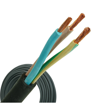 Neopreen Installatiekabel kabel H05RN-F 3x1.00mm² - Geschikt voor Binnen en Buiten Toepassingen - Strekkende Meter