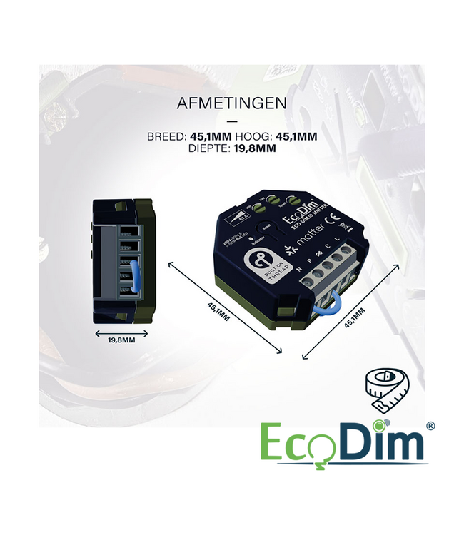ECODIM.10 - MATTER SMART INBOUW LED DIMMER MODULE | 250W