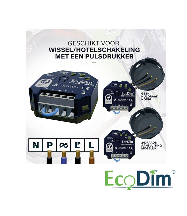 ECODIM.10 - MATTER SMART INBOUW LED DIMMER MODULE | 250W